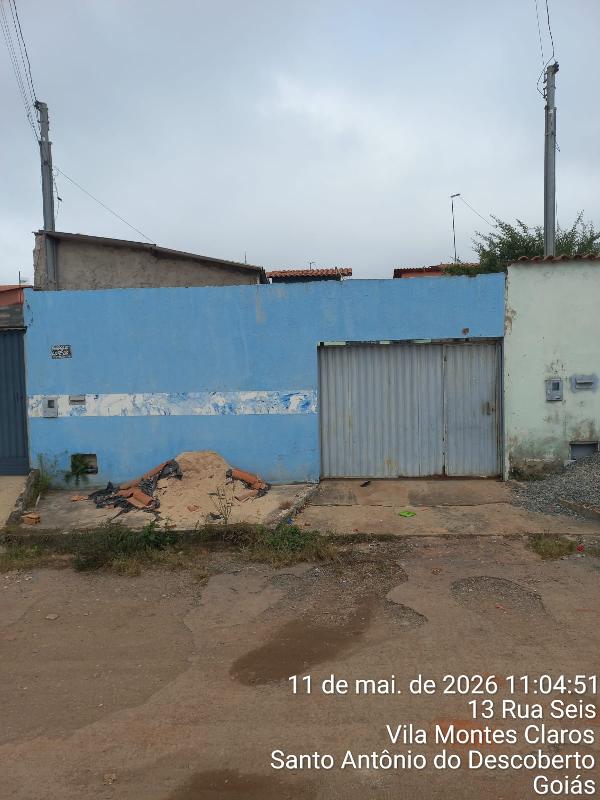 Casa em Santo Antônio do Descoberto, Vila Montes Claros Ii, Quadra 15, N. Sn, Lote 09, GO. Área: 57.47m2