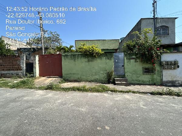 Casa em São Gonçalo, Paraiso, Rua Doutor Iberico, N. 697,, RJ. Área: 0.01m2