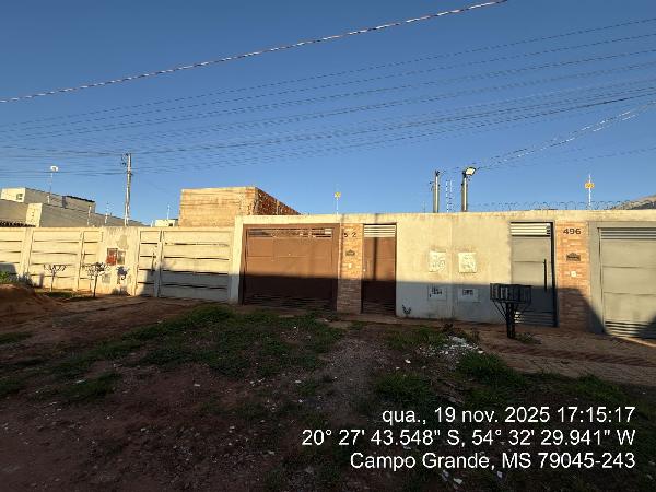 Casa em Campo Grande, Jardim Noroeste, Rua Das Laranjeiras, N. 502, Cs 01 Lt 10 Qd 78, MS. Área: 59.35m2