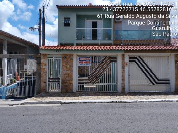 Casa em Guarulhos, Picanço, Rua Geraldo Augusto Da Silva, N. 777, Lt 25 Qd 25, SP. Área: 175.31m2
