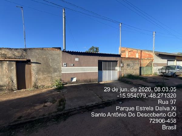 Casa em Santo Antônio do Descoberto, Parque Estrela Dalva Xi, Quadra Quadra 44, N. Sn, Lote 03 A Rua 97, GO. Área: 58.44m2