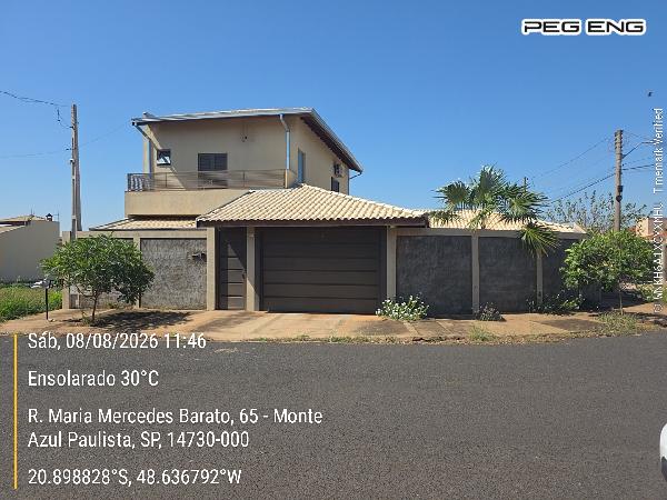 Casa em Monte Azul Paulista, Residencial Pajussara, Rua Elizeu Dorival Barato, N. 20, Lt 111 A Qd 04, SP. Área: 246.7m2