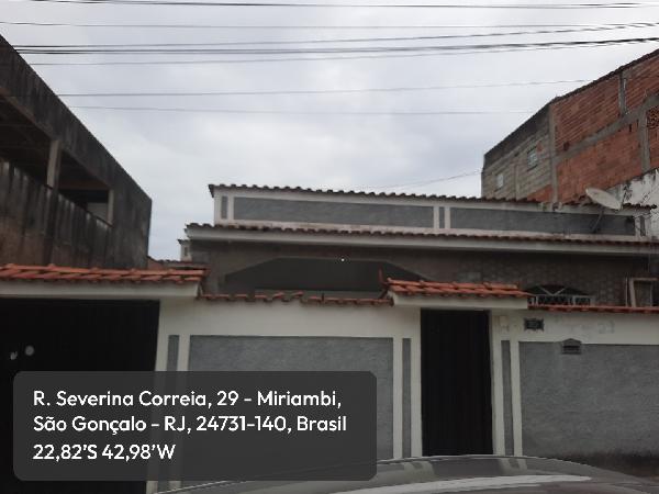 Casa em São Gonçalo, Miriambi, Rua Severina Correia, N. 313, Cs 02, RJ. Área: 140m2