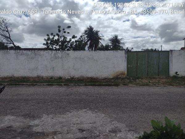 Terreno em Paulo Afonso, Tancredo Neves Ii, Rua Osvaldo Cruz, N. 210, Qd 47,Lt 28, BA. Área: 400m2