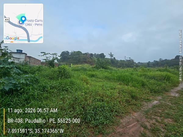 Terreno em Paudalho, Muribara, Rod Br408 Km86 Area D03, N. 0, Desmembramento Terreno G1, PE. Área: 1931.72m2