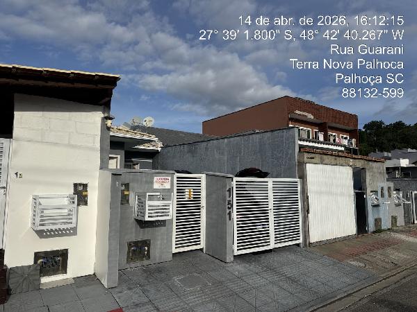 Casa em Palhoça, Bela Vista, Rua Guarani, N. 151, Cs 01 Qd A14 Lt 20 Vg 01, SC. Área: 54.89m2