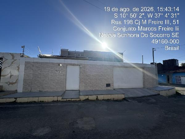 Casa em Nossa Senhora do Socorro, Marcos Freire Iii, Rua 198, N. 59, Lt 08 Qd 300, SE. Área: 27m2
