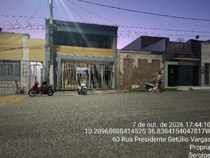 Casa em Propriá, Centro, Rua Getulio Vargas, N. 66, SE. Área: 405.48m2 Casa em Propriá, Centro, Rua Getulio Vargas, N. 66, SE. Área: 405.48m2