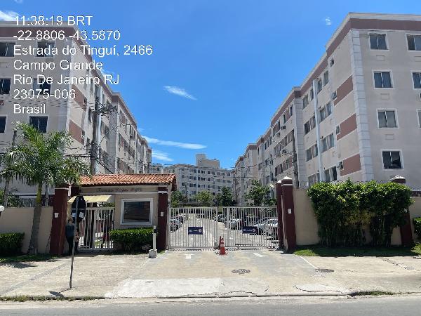 Apartamento em Rio de Janeiro, Campo Grande, Estrada Do Tingui, N. 2466, Apto 202, Bl 07, RJ. Área: 43.78m2