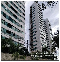 Apartamento em Natal, Capim Macio, Rua Americo Soares Wanderley, N. 1856, Apto 1601, Bl A, RN. Área: 124.6m2