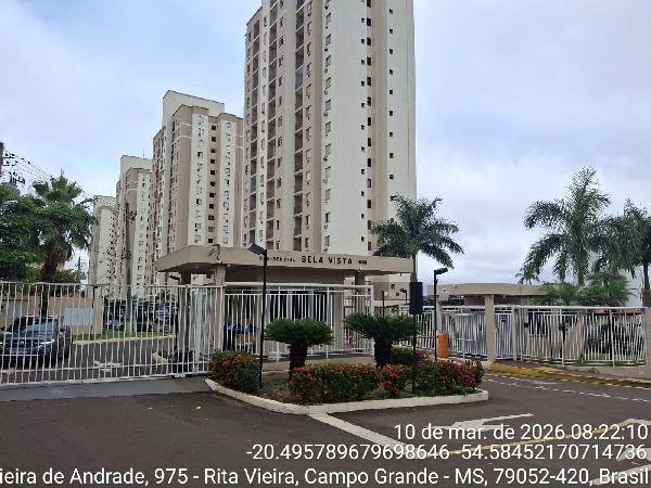 Apartamento em Campo Grande, Parque Residencial Rita Vieira, Avenida Rita Vieira De Andrade, N. 658, Apto 14, 1º Pav, Torre 2, MS. Área: 60.77m2