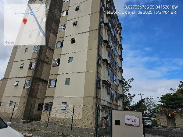 Apartamento em São Lourenço da Mata, Muribara, Rua Aldeia Velha, N. 316, Apto 101, Bl 03 Tipo A, PE. Área: 49.12m2