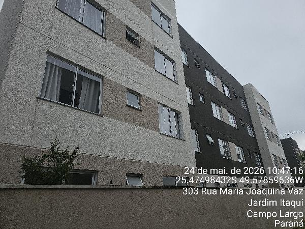 Apartamento em Campo Largo, Jardim Itaqui, Rua Maria Joaquina Vaz, N. 721, Apto 108, Pavimento TÉRreo Bloco 08 Vaga 24, PR. Área: 43.61m2