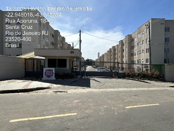Apartamento em Rio de Janeiro, Santa Cruz, Rua Aporuna, N. 55, Apto 203, Bl 04, RJ. Área: 41.19m2 Apartamento em Rio de Janeiro, Santa Cruz, Rua Aporuna, N. 55, Apto 203, Bl 04, RJ. Área: 41.19m2