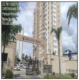 Apartamento em Nova Iguaçu, Parque Rosario, Estrada Doutor Plinio Casado, N. 2450, Apto 1411, Bl 02, RJ. Área: 41.63m2