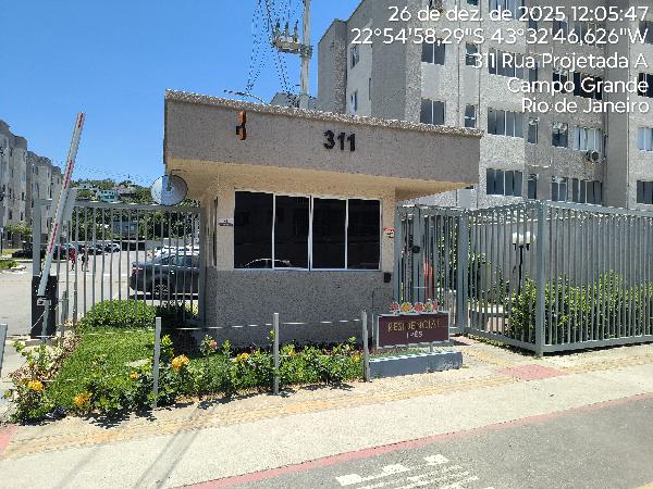 Apartamento em Rio de Janeiro, Campo Grande, Rua Projetada A, N. 311, Apto 401, Bl 06, RJ. Área: 41.27m2