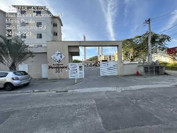Apartamento em São Gonçalo, Maria Paula, Rua Dalva Raposo, N. 301, Apto 303, Bl 02, RJ. Área: 47.96m2