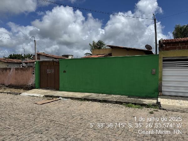 Casa em Ceará-Mirim, Maninho Barreto, Rua Dr Walter Xavier Andrade, N. 481, Lote 18, Quadra S, RN. Área: 50.4m2