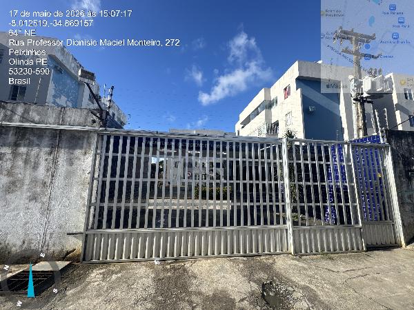 Apartamento em Olinda, Peixinhos, Rua Professor Dionisio Maciel Monteiro, N. 268, Apto 102, Bl C Taperoa, PE. Área: 60.11m2