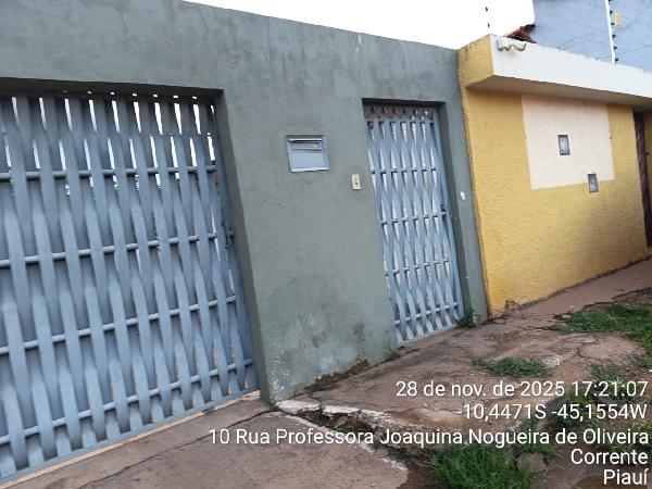 Casa em Corrente, Centro, Avenida Professora Joaquina Nogueira De Oliveira, N. Sn, Lt 08, PI. Área: 70m2