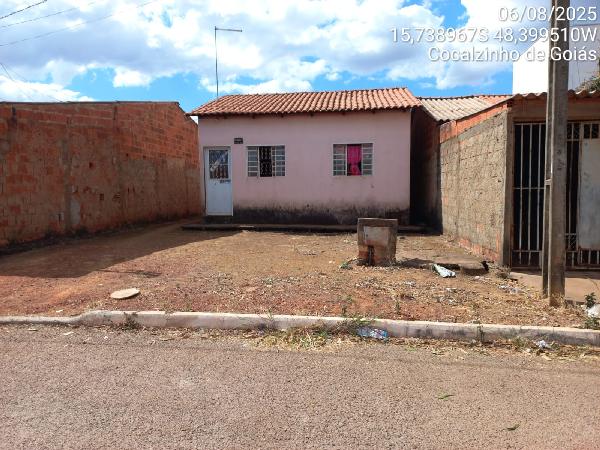Casa em Cocalzinho de Goiás, Itamar Nobrega Ii, Rua 1, N. Sn, Qd 02, Lt 26, GO. Área: 47.5m2