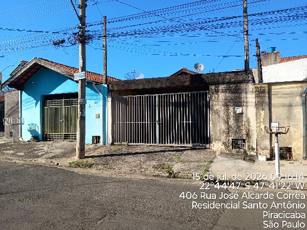 Casa em Piracicaba, Residencial Santo Antonio, Rua Jose Alcarde Correa Antiga Rua 19, N. 443, Lt 21 Qd 17, SP. Área: 69.75m2 Casa em Piracicaba, Residencial Santo Antonio, Rua Jose Alcarde Correa Antiga Rua 19, N. 443, Lt 21 Qd 17, SP. Área: 69.75m2