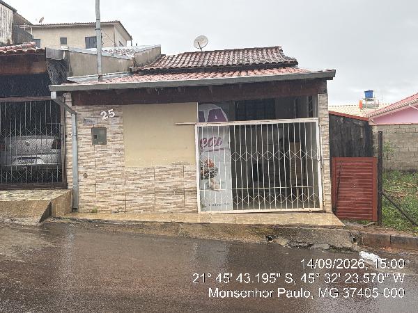Casa em Monsenhor Paulo, Centro, Rua Brasil, N. 25, Lt 04c Qd V, MG. Área: 58.63m2 Casa em Monsenhor Paulo, Centro, Rua Brasil, N. 25, Lt 04c Qd V, MG. Área: 58.63m2
