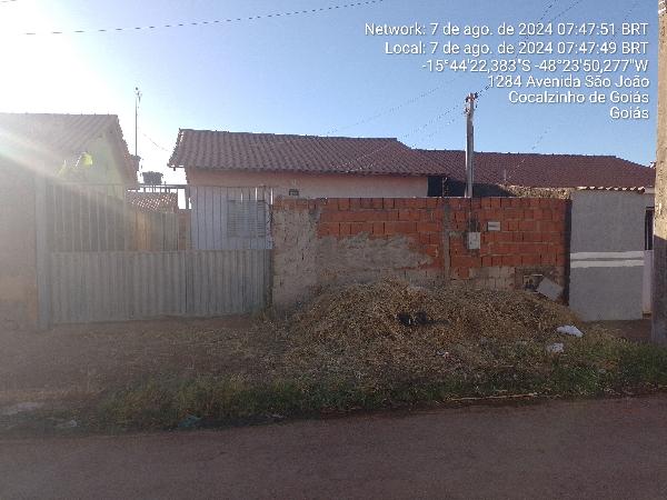 Casa em Cocalzinho de Goiás, Itamar Nobrega Ii, Rua 10, N. Sn, Qd 12, Lt 17, GO. Área: 51.12m2