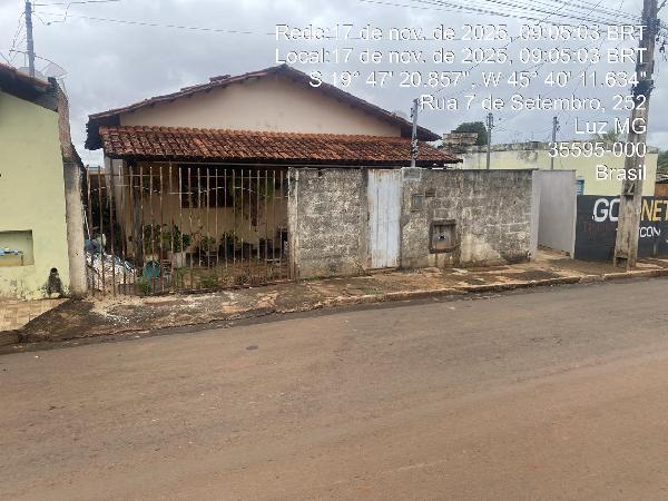 Casa em Luz, Novo Oriente, Rua Sete De Setembro, N. 413, Unidade Residencia 01., MG. Área: 69.35m2