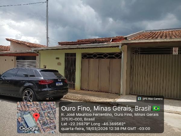 Casa em Ouro Fino, Jd Algatrevo, Rua Mario Giacometti, N. 142, Lt 09 Qd C, MG. Área: 46m2