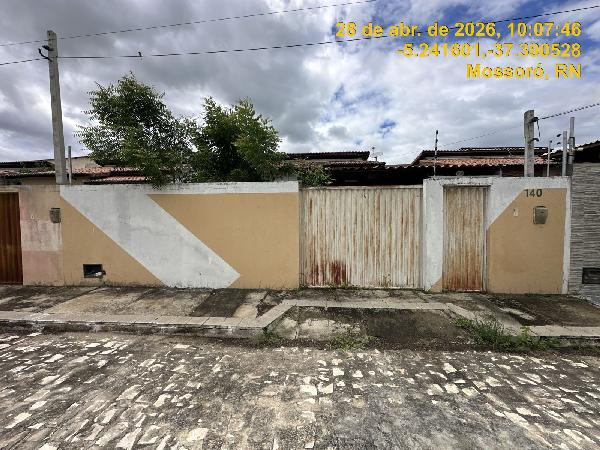 Casa em Mossoró, Itapetinga, Rua Coronel Joao Pessoa, N. 140, Lt 444 Qd 35, RN. Área: 58.6m2