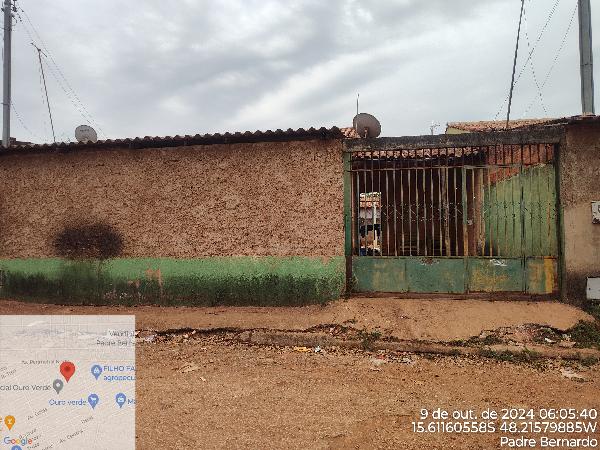 Casa em Padre Bernardo, Ouro Verde, Rua 7, N. 2208, Qd 32, Lt 14, GO. Área: 69.35m2