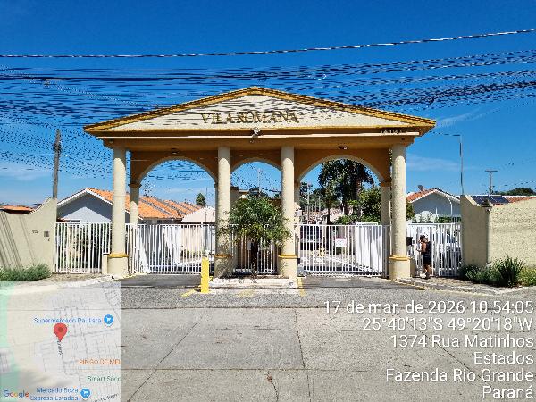 Casa em Fazenda Rio Grande, Cond Horizontal, Rua Matinhos, N. 1374, Cs 16, PR. Área: 39.6m2