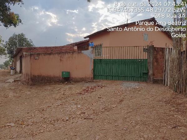 Casa em Santo Antônio do Descoberto, Jardim Ana Beatriz I, Rua 04, N. S/N, Lt 01-D , Qd 16, GO. Área: 59.04m2