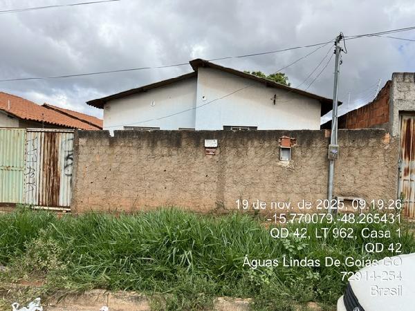 Casa em Águas Lindas de Goiás, Chacaras Quedas Do Descoberto, Quadra 42, N. Sn, Lt 960-F Rua 32, GO. Área: 69.72m2