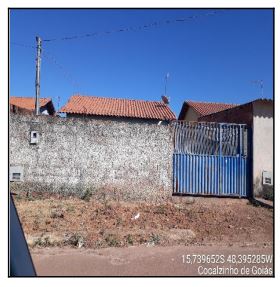 Casa em Cocalzinho de Goiás, Itamar Nobrega Ii, Rua 18, N. Sn, Qd 15, Lt 27, GO. Área: 47.5m2