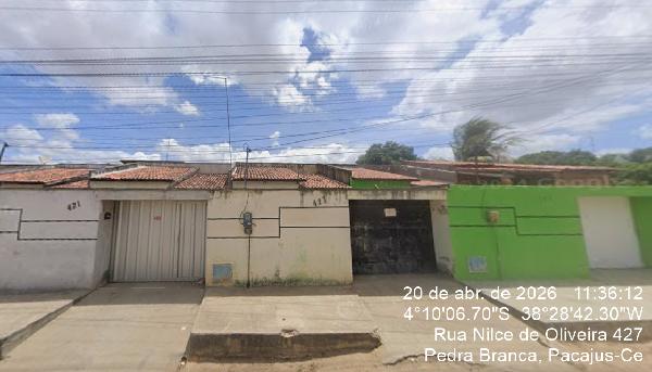 Casa em Pacajus, Pedra Branca, Rua Nilce De Oliveira, N. 427, Terreno 02, CE. Área: 81.7m2