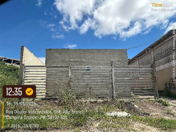 Casa em Campina Grande, Alto Branco, Rua Avani Cassimiro De Albuquerque, N. 150, Lt 11, Qd B, Cs 03, PB. Área: 63.46m2