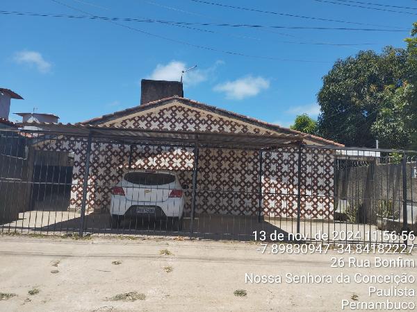 Casa em Paulista, Nossa Senhora Da Conceiþòo, Rua Bonfim, N. 506, Cs 04, PE. Área: 54.78m2