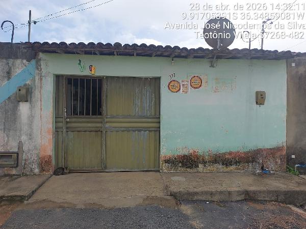 Casa em Teotônio Vilela, Deputado Benedito De Lira, Avenida Manoel Firmino Dos Santos, N. 372,, AL. Área: 62.7m2
