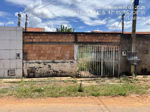 Casa em Luziânia, Cidade Osfaya, Rua Juscelino Kubitschek, N. S/N, Cs 01 Lt 19 Qd 12, GO. Área: 66.15m2