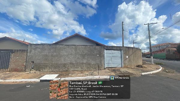 Casa em Tambaú, Conjunto Habitacional Padre Donizetti, Rua Guerino Martinelli, N. 842, Casa, SP. Área: 74.58m2