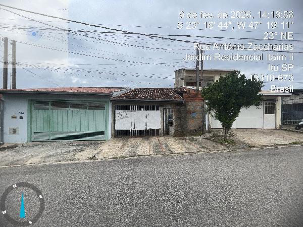 Casa em Itu, Itaim, Rua Alzira Proenca Januario, N. 712, Lt 18 Qd A, SP. Área: 126.55m2