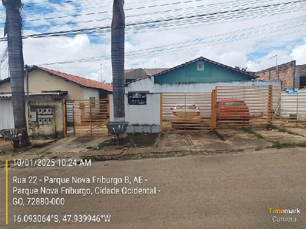 Casa em Cidade Ocidental, Parque Nova Friburgo A, Rua 20, N. 5, Lt 15 Qd 30, GO. Área: 56.47m2