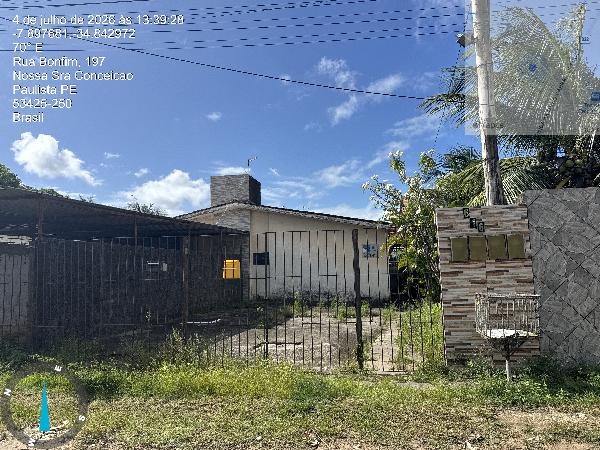 Casa em Paulista, Nossa Senhora Da Conceicao, Rua Bonfim, N. 616, Lt 18 Qd D19 Cs 02, PE. Área: 60.14m2
