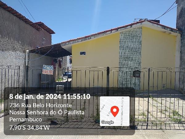 Casa em Paulista, Nossa Senhora Da Conceiþòo, Rua Belo Horizonte, N. 311, Cs 4 Lt 15 Qd H, PE. Área: 47.27m2