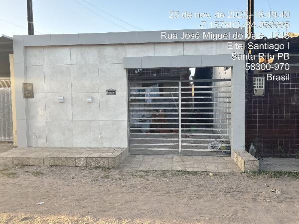 Casa em Santa Rita, Tibiri, Rua Jose Miguel Do Vale, N. 62a, Lt 40-A Qd 02, PB. Área: 66.2m2