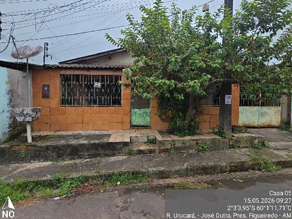 Casa em Presidente Figueiredo, Jose Dutra, Rua Urucara, N. 5, Qd 06 Lt 06 St 05, AM. Área: 131.67m2