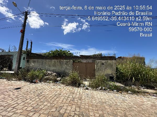 Casa em Ceará-Mirim, Paraiso, Jose Wilson Ferreira Dasilva, N. 151, Lt 18 Qd 01, RN. Área: 58.46m2