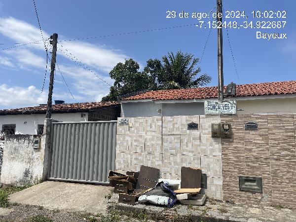 Casa em Bayeux, Lot Sonho Verde, Rua 09 De Novembro, N. 72, Cs C, Con Res Goncalves V, PB. Área: 60m2